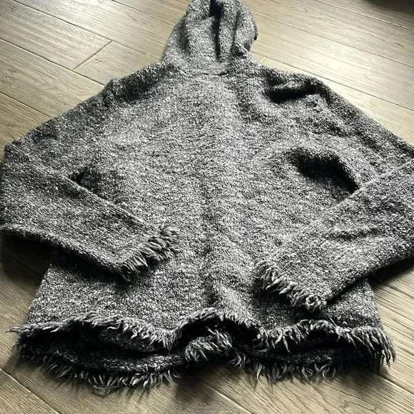 🔥woolrich🔥  | Grey knitted wool blend cardigan with hood Size Small - Picture 11 of 11